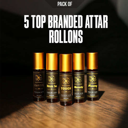 Pack Of 5 Top Branded Attar Rollons